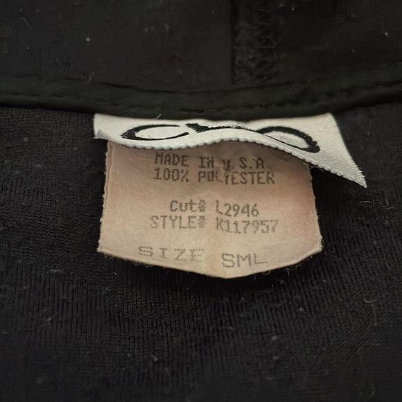 CLIO Woman’s Black Vintage Valor Zipper Hoodie Warm Jacket Sz Fits SML - Picture 4 of 6